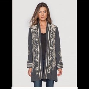 Johnny Was JWLA Tulia Embroided Duster Cardigan